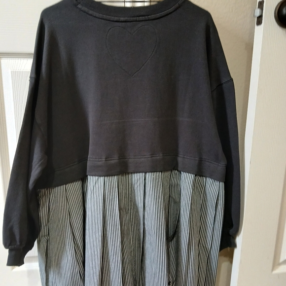 FREE PEOPLE ELEANOR SWEATSHIRT DRESS, XS, NWOT - Picture 6 of 11